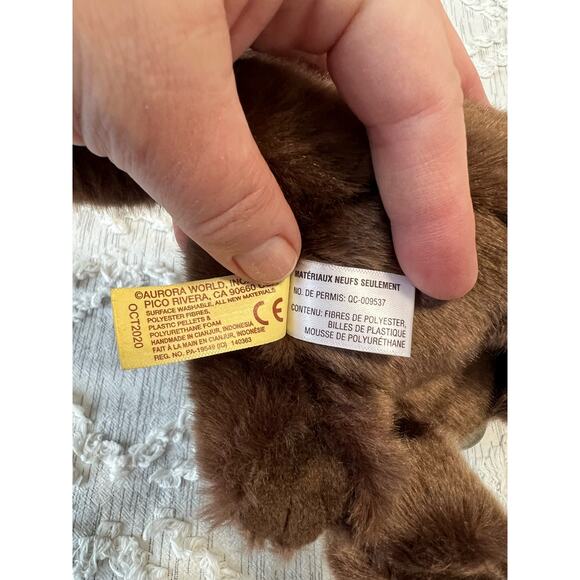 Aurora Miyoni Chocolate Lab Pup Stuffed Animal Realistic Lifelike Brown 11 inch - Picture 6 of 9